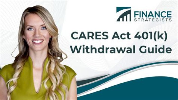 Cares act 401k withdrawal proof
